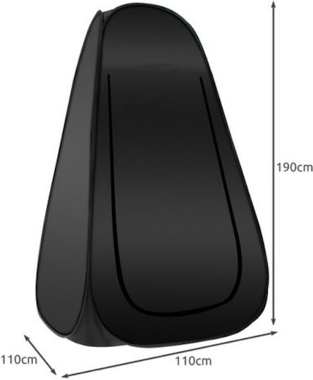Sommer Campingzelt Pop Up Toilette Schwarze 190x110x110cm