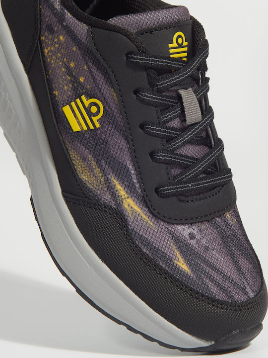 Kids Sports Shoes Running with Laces Black