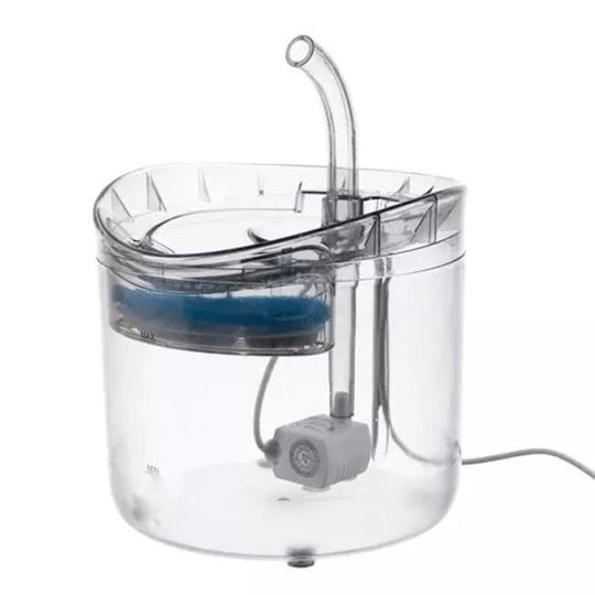 Fântână De Apă Din Plastic Pentru Câine Și Pisică 2lt 16.5x22cm