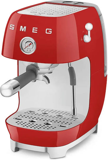 Smeg Μηχανή Espresso 1650W Πίεσης 15bar ECF03RDEU