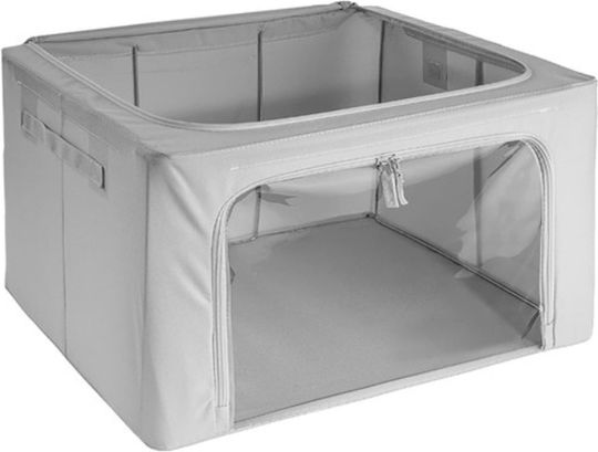 Fabric Storage Box for Blanket/Duvet in Gray Color