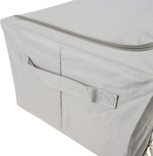 Fabric Storage Box for Blanket/Duvet in Gray Color