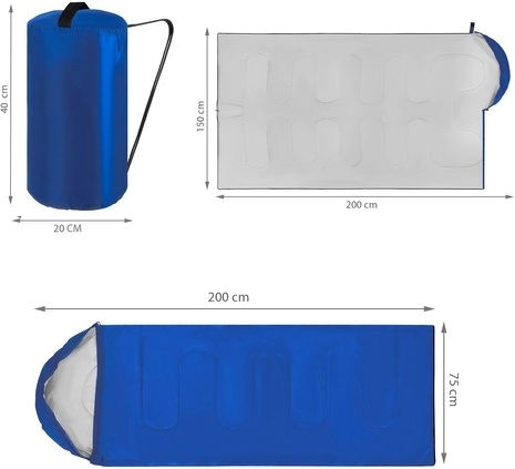 Schlafsack Doppelter Blau