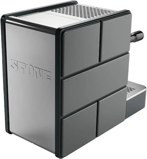 Stone Automatische Espressomaschine Druckreiniger 9bar mit Mahlwerk Grau
