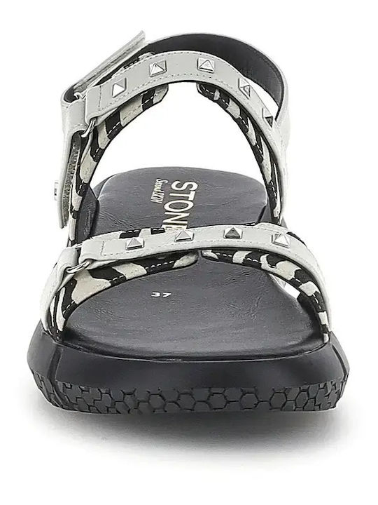 Damen Flache Schwarze Sandalen