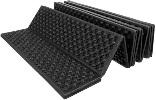 Saltea de Gimnastică Pilates Pliabilă Neagră (180x60x2cm)