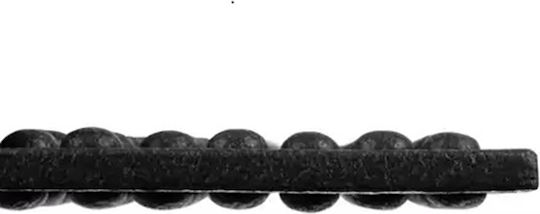 Saltea de Gimnastică Pilates Pliabilă Neagră (180x60x2cm)