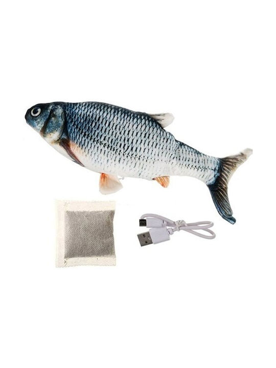 Moving Fish Catnip 30 Cm Silver