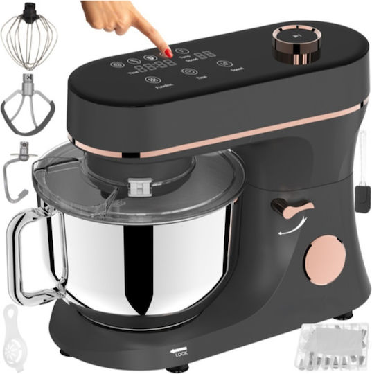 Küchenmaschine 2000W mit Rostfreien Schüssel 5,7lt