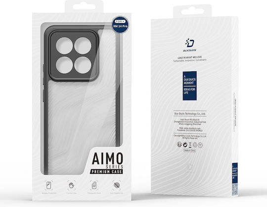 Dux Ducis Xiaomi 14 Pro Aimo Θήκη Πλαίσιο Σιλικόνης Διάφανη Black