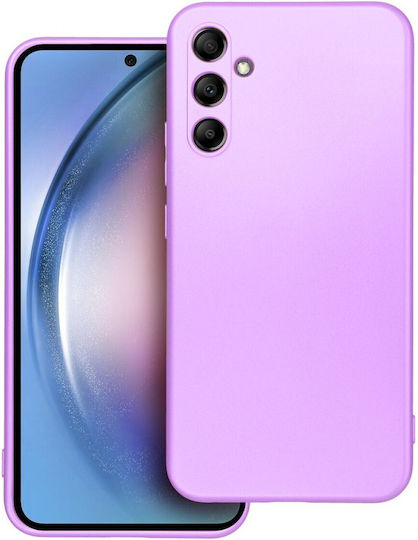 Forcell Samsung Galaxy A55 5g Metallic Θήκη Σιλικόνης Purple