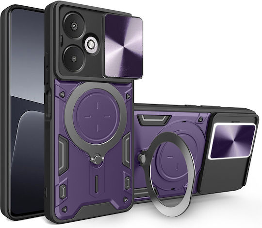 Forcell Xiaomi Redmi 13c 5g Camshield Halter Hülle Lila