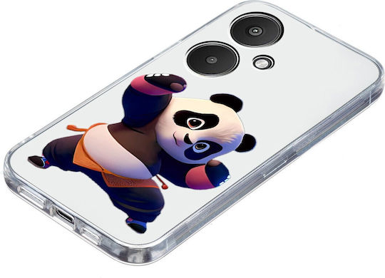 Forcell Xiaomi Poco C65 Xiaomi Redmi 13c 4g Цветен Рисунка Калъф Силиконов Прозрачен Модел