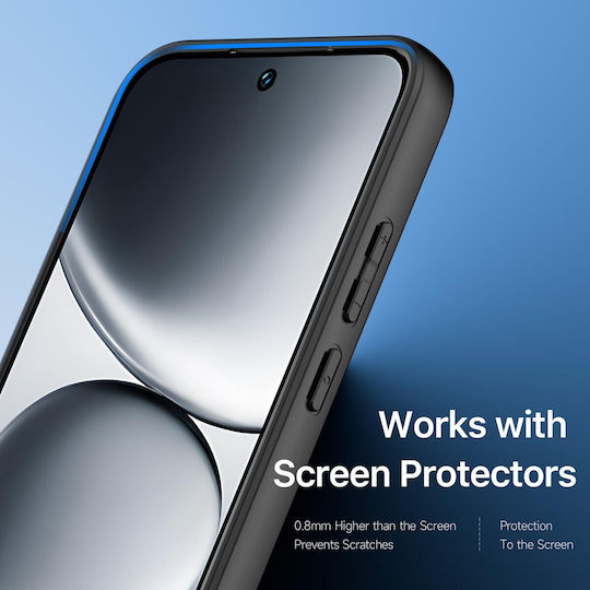 Xiaomi Redmi Note 15 Pro 5G Series TPU + PC Frosted Feel Черен Калъф Силикон