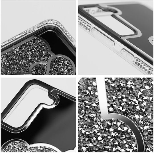 Silicone Teddy Bear Back Cover for Samsung Galaxy A26 5G Silver
