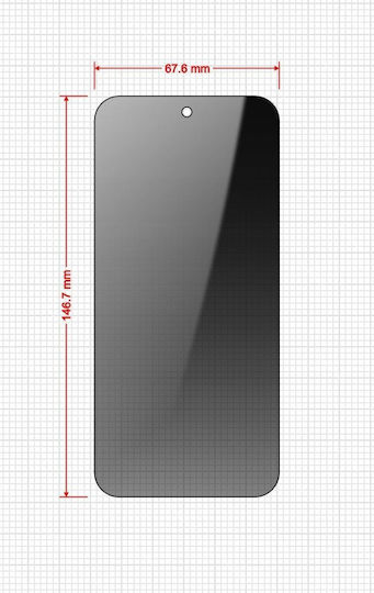 Set 2 Grizzglass Secretglass Easy Privacy Tempered Glass Screen Protectors Installation Kit Included Compatible Google Pixel 8a Black