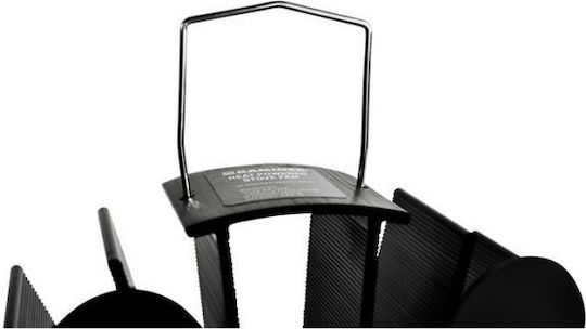 Schwarzer Thermisch Betriebener Ofenventilator
