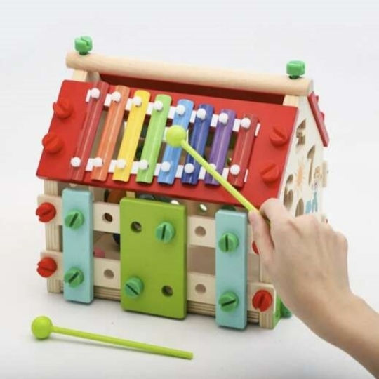 Jokomisiada Baby Aktivitätsspielzeug aus Hölzern