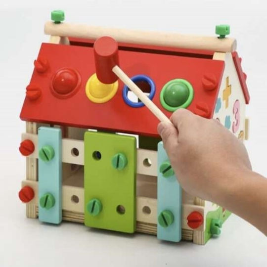 Jokomisiada Baby Aktivitätsspielzeug aus Hölzern