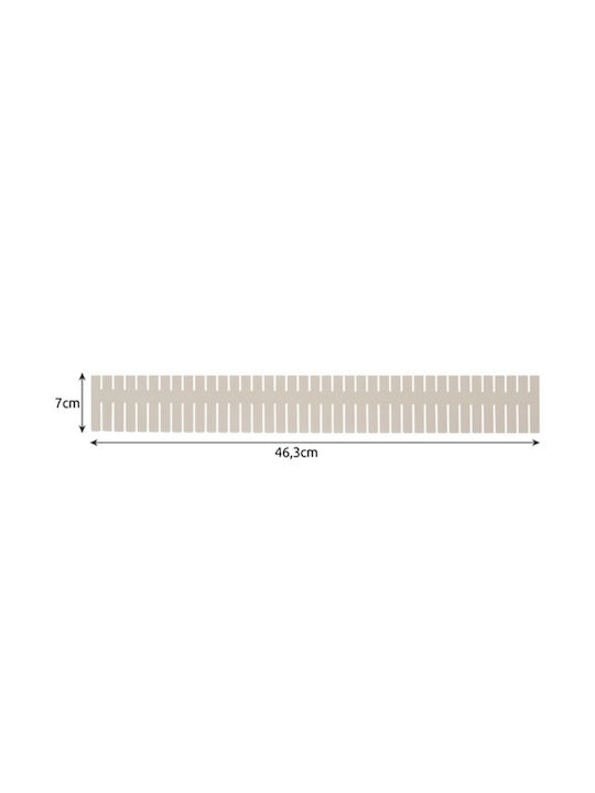 Compartimente Pentru Sertar Din Plastic 46.3x7cm 4 Bucăți Albe