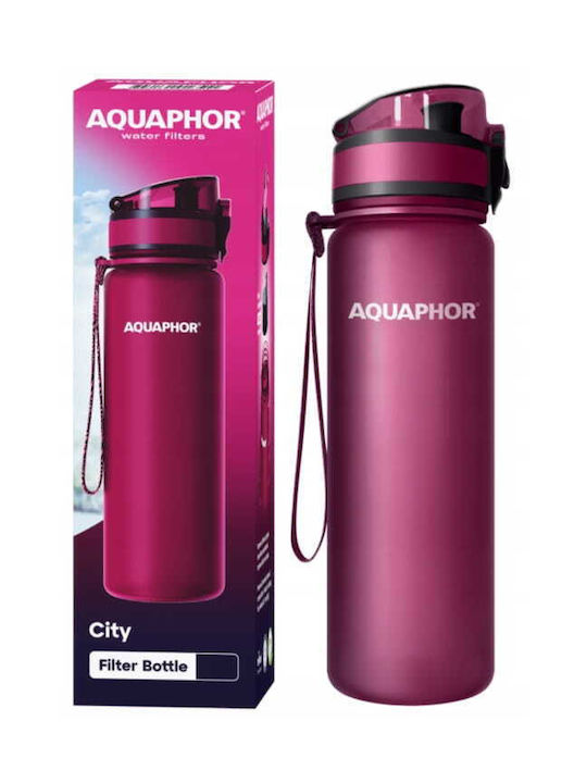 Aquaphor City Wasserflasche 800ml Lila