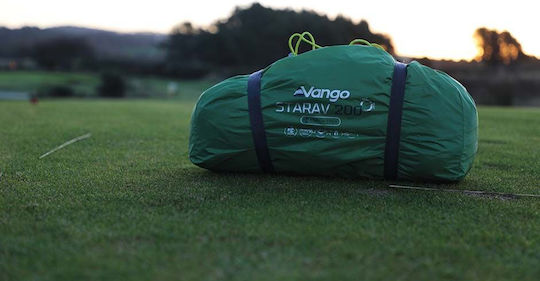 Vango Starav 200 Camping Tent Tunnel Green with Double Cloth 4 Seasons for 2 People 220x185cm