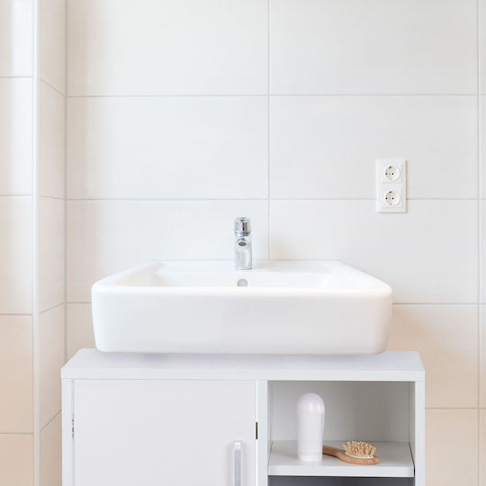 Relaxdays Părgos Fără Unitate De Mobilier Pentru Baie M60xA32xÎ51cm Alb/Gri