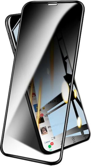 Gehärtetes Glas Displayschutzfolie Apple iPhone 15 Plus Flippy Datenschutz Diamant Hd Sichtbarkeit Vollständiger 9d Schutz Antistatisch Esd Datenschutzschutz Schwarz