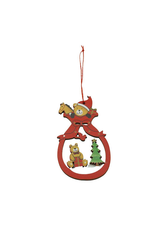 Bear Christmas Tree Ornament Alista Home Multicolor Wood 10 Cm