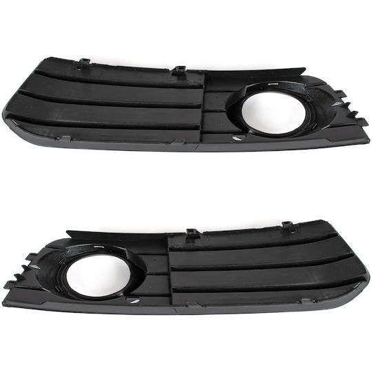 Audi A4 B8 07-11 Halogen Kühlergrill Kühlergrill In Stoßstange 3 Strahlen Chromrahmen Links + Rechts Set