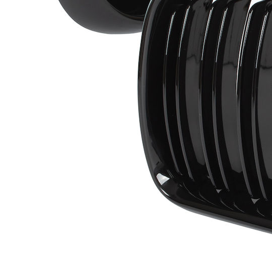 Bmw 3 E36 96-00 Grille Between Headlights Kidneys Left + Right Set Black Glossy Double Bar