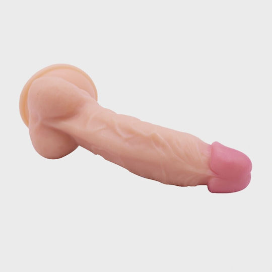 Guilty Toys Realistic Dildo with Scrotum and Suction Cup Flesh