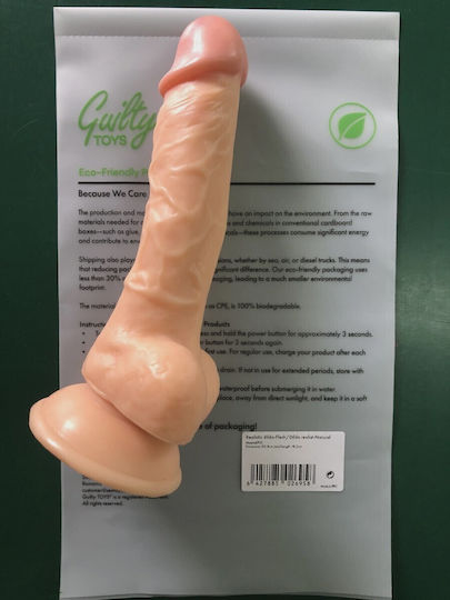 Guilty Toys Realistic Dildo with Scrotum and Suction Cup Flesh
