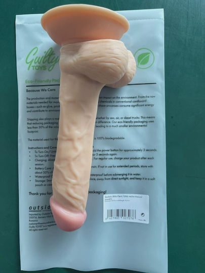 Guilty Toys Реалистично Дилдо Със Смукателна Чашка Телесен