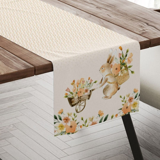 Decorative Table Runner 40x150 Cm 100% Cotton Londy Spring Flowers