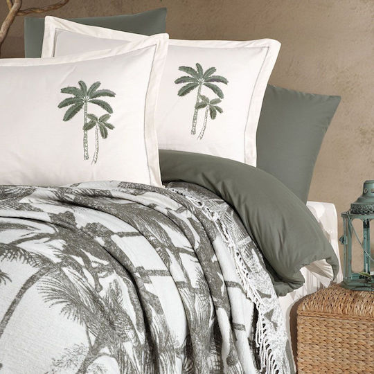 Clasy Home Σετ Διπλή 200x220cm Green
