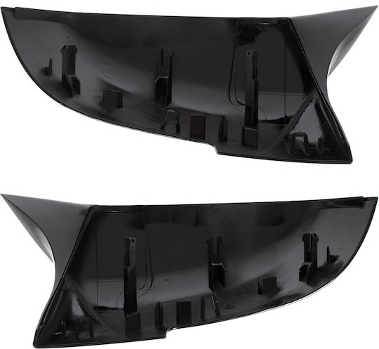 Bmw 3 F30 F31 2012 Mirror Cover Black Glossy Left + Right 2 Pcs Set