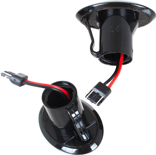Fiat 500 500c 500l 2007 Led Side Indicator Smoked Dynamic 2 Pcs Set