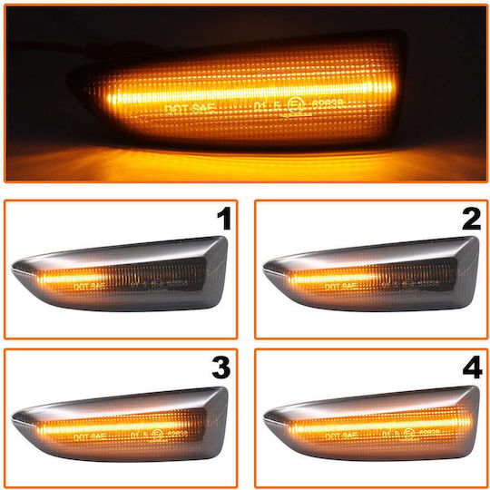 Opel Crossland X 2017 LED Seitenanzeiger Rauch Dynamic 2 Stück Set