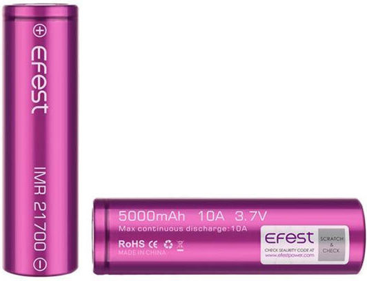 Efest Baterie Reîncărcabilă 21700 Li-Mn 5000mAh 3.7V 1buc