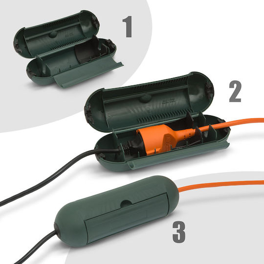 Outdoor Extension Connector Protection Waterproof Ip44 Capsule Cable Garden Socket Protection