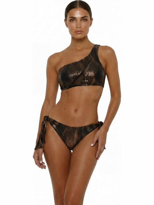 Bikinihosen Slip mit Schnürung Braune