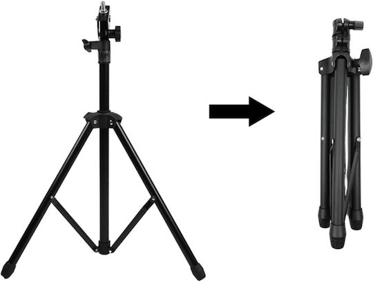 V-tone Pds1 Bk Schwarzes Übungspad Set mit Ständer, Drumsticks und Abdeckung 12"
