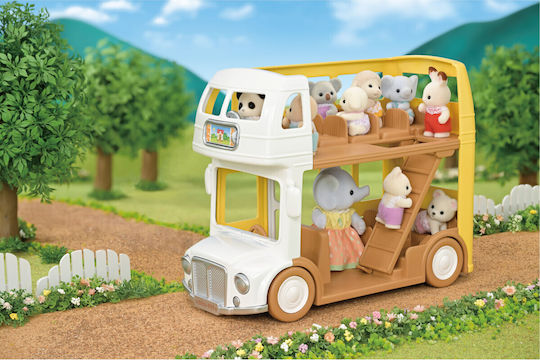Epoch Toys Double Bus Sylvanian Families For 3+ Years 19cm