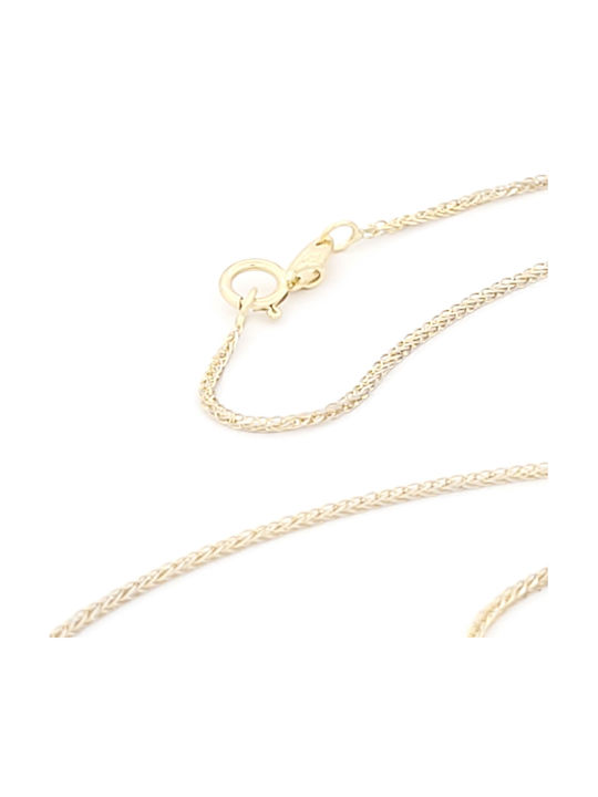 Al'Oro Men's Bicolour Gold 14K Neck Chain Length 40cm