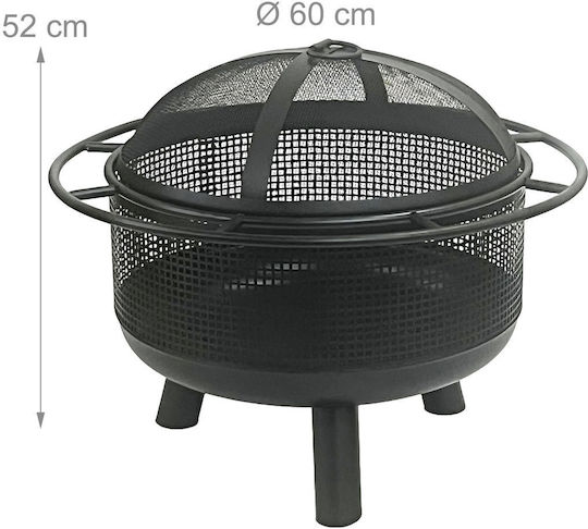 Relaxdays Feuerstelle Funken Schutz Ofen