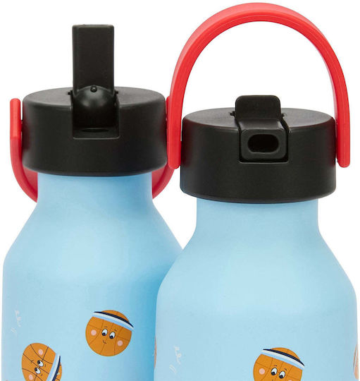 Hello Hossy Παιδικό Παγούρι Ανοξείδωτο με Καλαμάκι 350ml