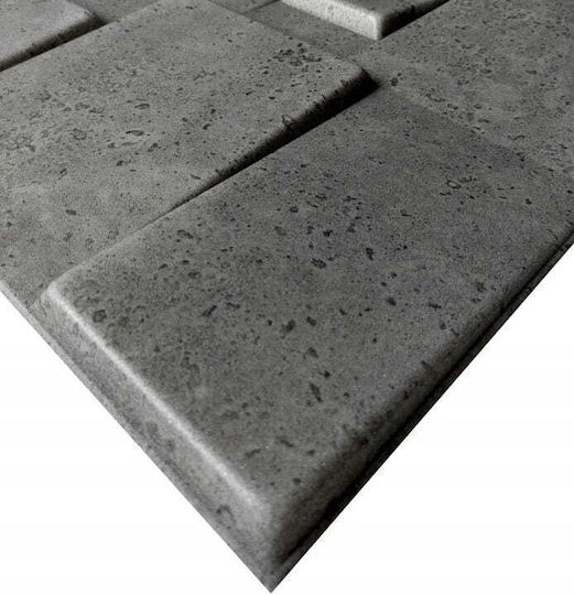 3D Πάνελ Τοίχου με Κόλλα / Αυτοκόλλητο Γκρι 50x50εκ. 8τμχ 3D Πάνελ Τοίχου με Κόλλα / Αυτοκόλλητο Γκρι 50x50εκ. 8τμχ