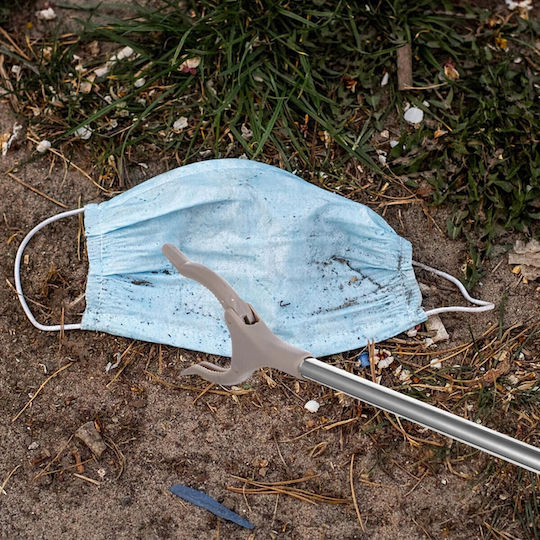 Clești De Colectare Deșeuri Flippy Metal Plastic 77 5 Cm Fără Mâini Murdare Gri