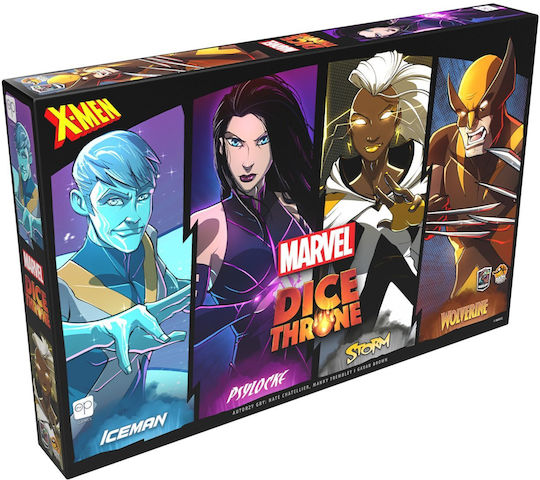 Lucky Duck Games Marvel Würfel Throne Spiel Iceman Psylocke Storm Wolverine Basis